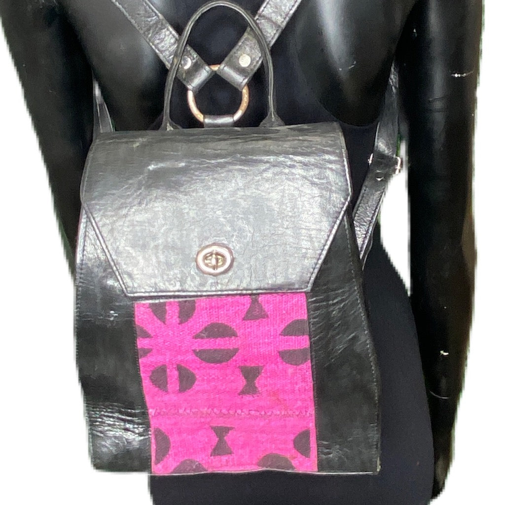 LEATHER BACK PAK